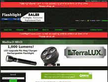 Tablet Screenshot of flashlightsales.com